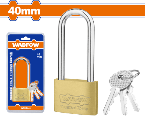 Замок навесной латунный 40 мм (6/72) WADFOW WPD2440