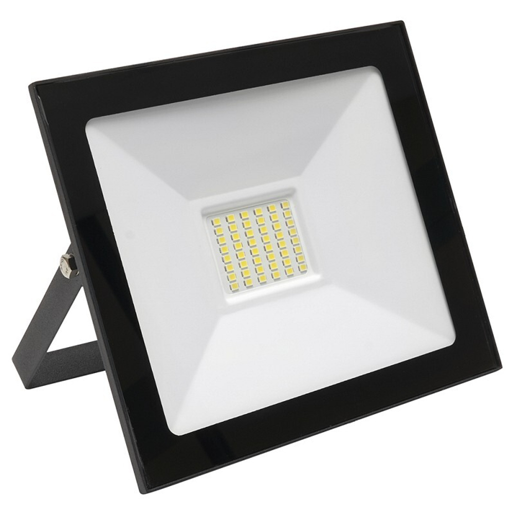 Прожектор светодиодный. 2835 SMD. 50W 6400K  AC230V/50Hz IP65. черный в компактном корпусе. SFL90-50