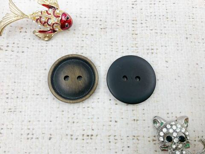 Пуговицы, d 2,5 см, тёмно-коричневый