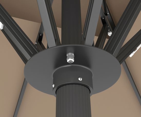 Зонт профессиональный Atlantic Solar 4000 антрацит/бежевый Турция