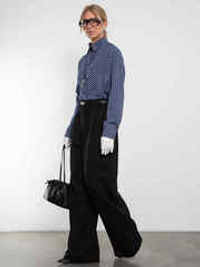 Рубашка Модная клеточка синего цвета