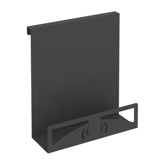 Навесной лоток для бумаг вертикальный узкий MAN-22.T-30 Металл Антрацит 230*110*250