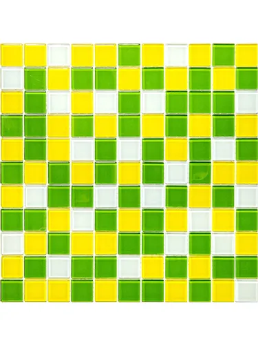CPM-08 Мозаика из стекла Natural Color palette зеленый квадрат глянцевый