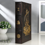 2682236 Сейф дерево книга "Корабль викингов"