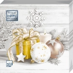 Салфетки бумажные 33*33 Home Collection Classic Праздничный натюрморт. Золото, 3 сл., 20л