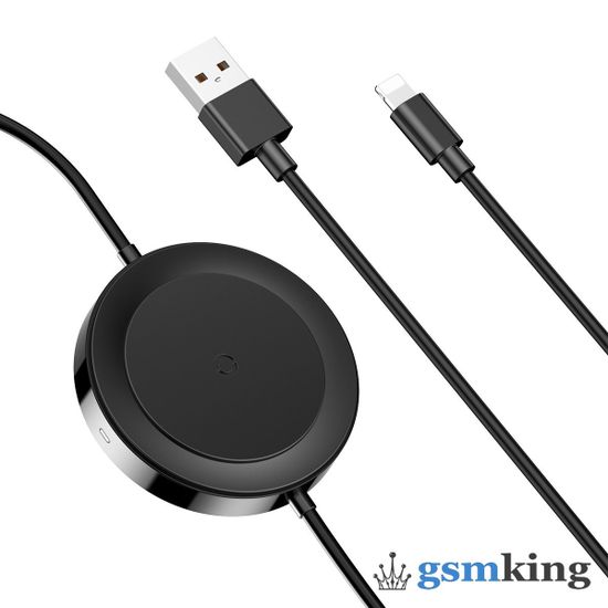 Baseus iP Cable Wireless Charger Black WXCA-01