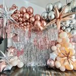 Шар 3D (40''/102 см) Звезда, Составная, Розовое Золото, 1 шт. в упак.