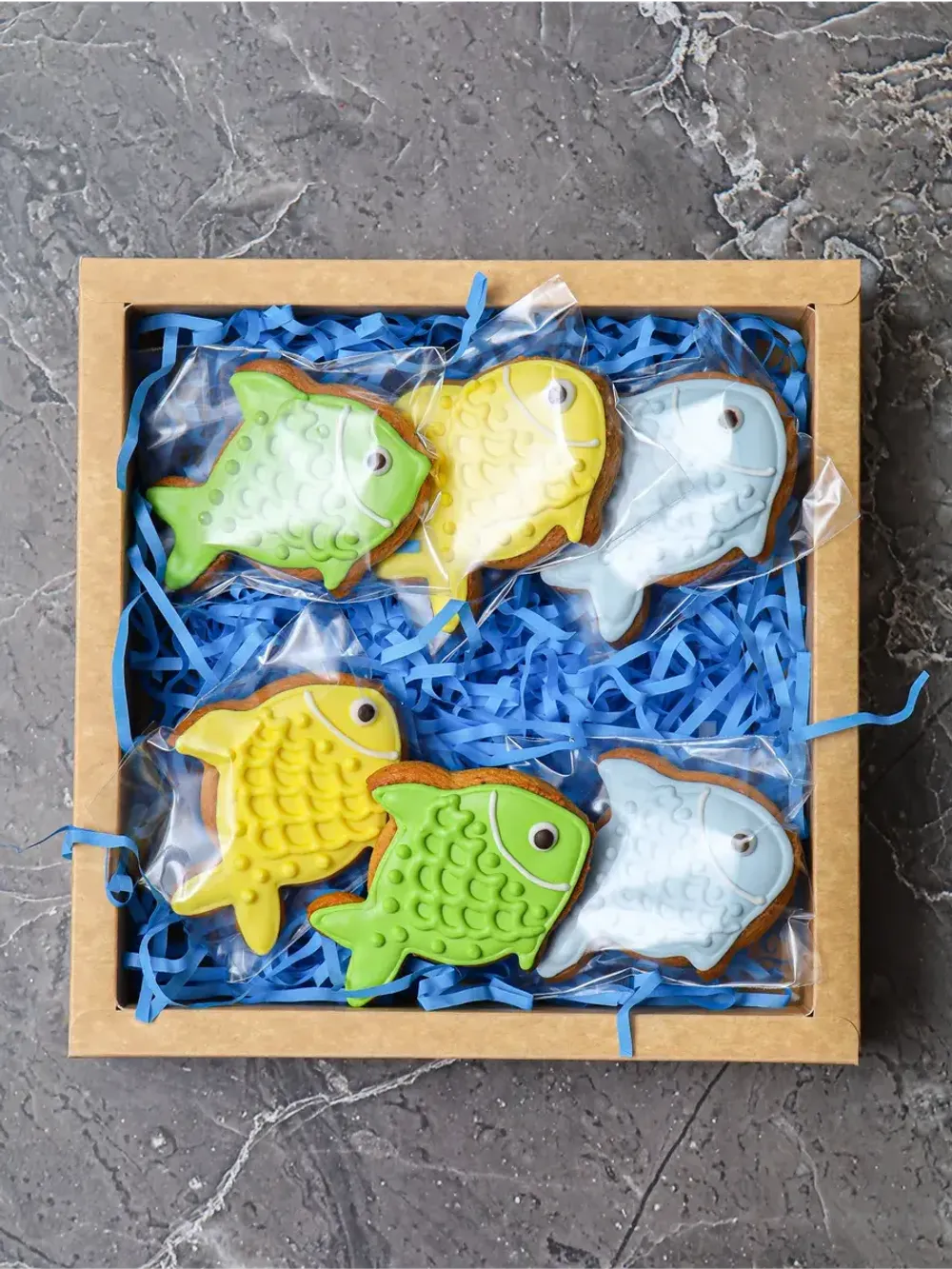 Имбирные пряники "Рыбки", 6 шт.