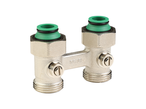 Узел нижнего подключения прямой, для двухтрубных систем шарового типа 3/4&amp;quot;x3/4&amp;quot; (под плоскость)