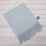 Палантин - шарф «ZIMA», однотонный, цвет светло голубой, 180*70см (200гр)