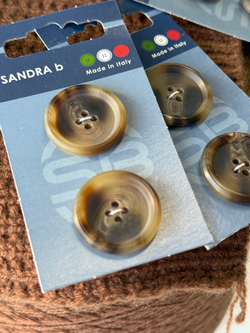 Пуговицы Sandra, 25,5 мм (2 шт на блистере)