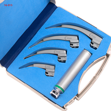 Ларингоскоп интубационный фиброоптический многоразовый Макинтош Macintosh Megalight F.O. изогнутый - набор (16-015)