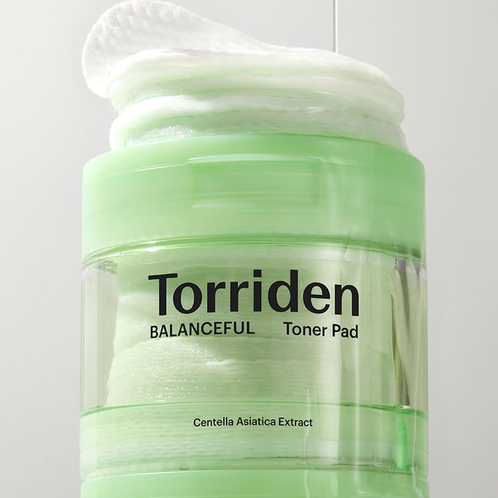 Гипоаллергенные очищающие пэды с центеллой Torriden﻿ Balanceful Cica Toner Pad 60 шт