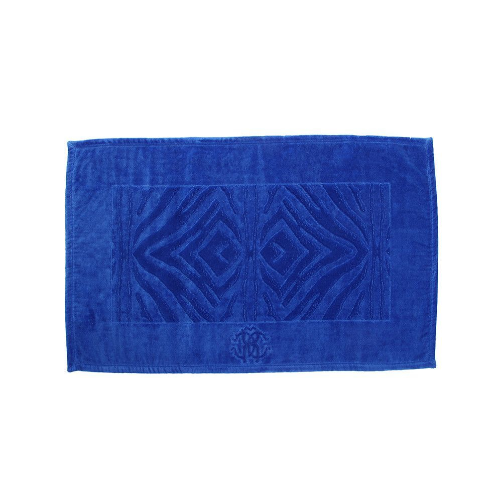 Коврик для ванной 60x90 Roberto Cavalli Zebrona 104 синий Италия