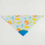 5112545 Нагрудник -бандана непромокаемый, с прорезывателем «Мишка» на кнопке