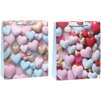 Пакет подарочный «Счастье есть» 26*32*10 см, микс