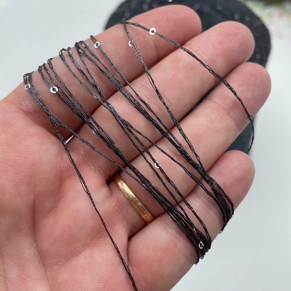 микро Пайетки Filati Italiani S.P.A. 100% полиэстер+пайетки