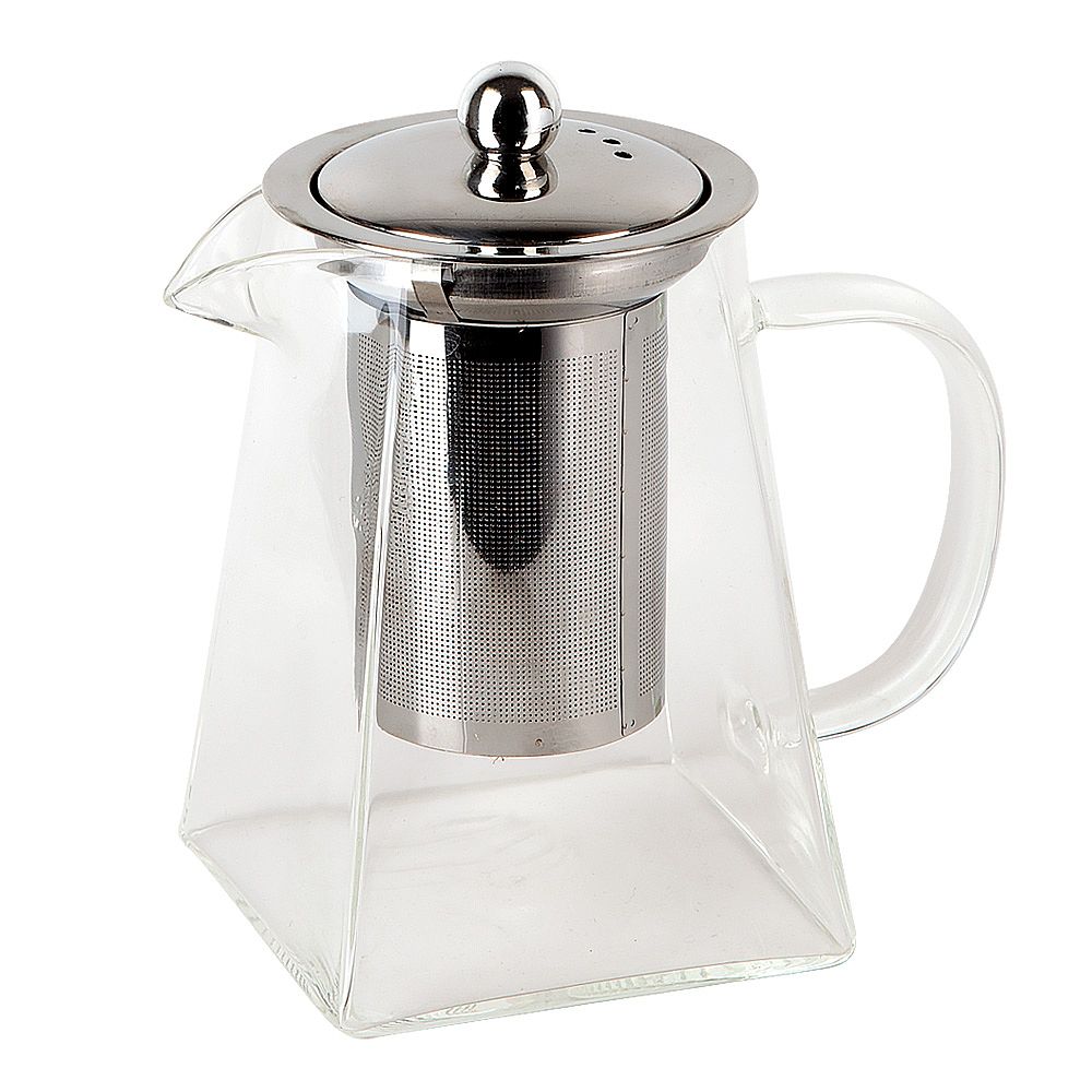 Чайник заварочный с фильтром "Pyramid" v=750мл (боросиликатное стекло) (индивидуальная упаковка)
