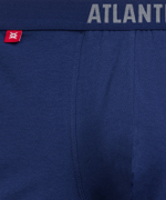Мужские трусы шорты Atlantic, набор из 3 шт., хлопок, черные + темно-голубые + серые, 3MH-011