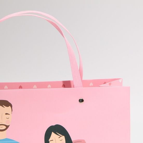 Пакет подарочный «С любовью», 30 × 20 × 10 см     7548919