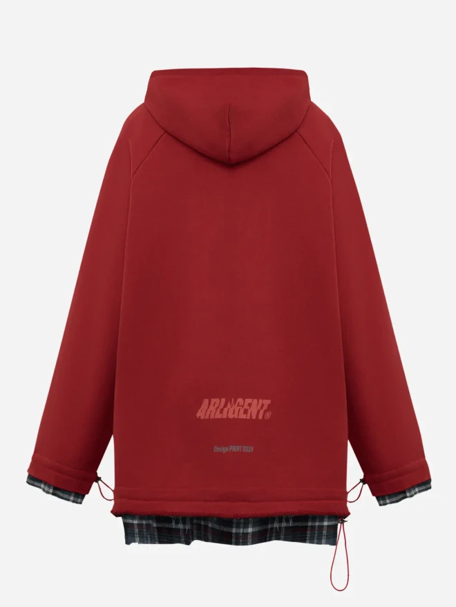 Худи-перевертыш красное