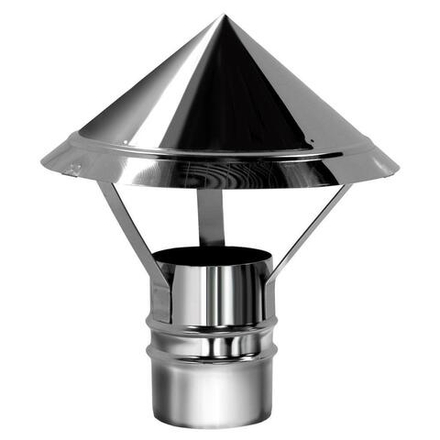 Зонт вентиляционный нерж Ø130.