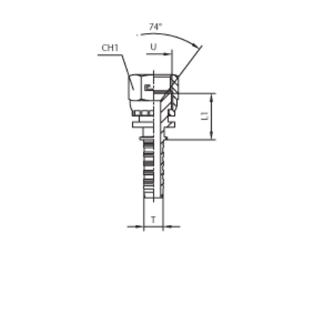 Фитинг DN 10 JIC (Г) 7/8 CAST