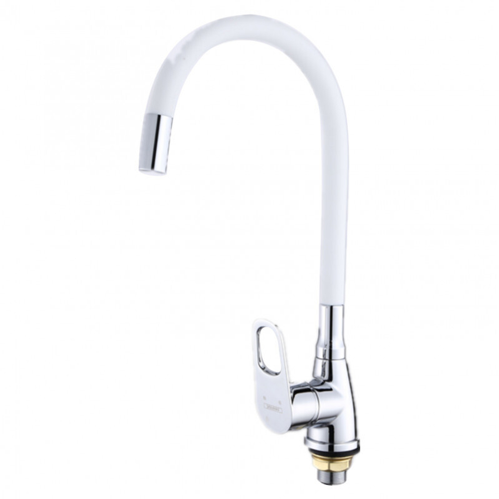 59004-F См-ль для кухни с гибким из. (БЕЛЫЙ) HANSEN (10/1шт)