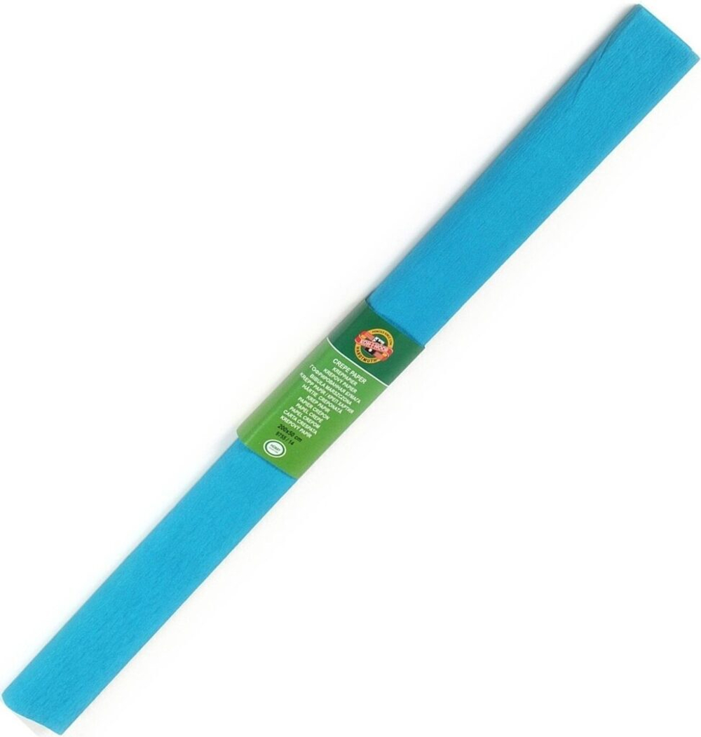 Бумага подел. 50*200 30 г/м рулон   креп бирюзовая