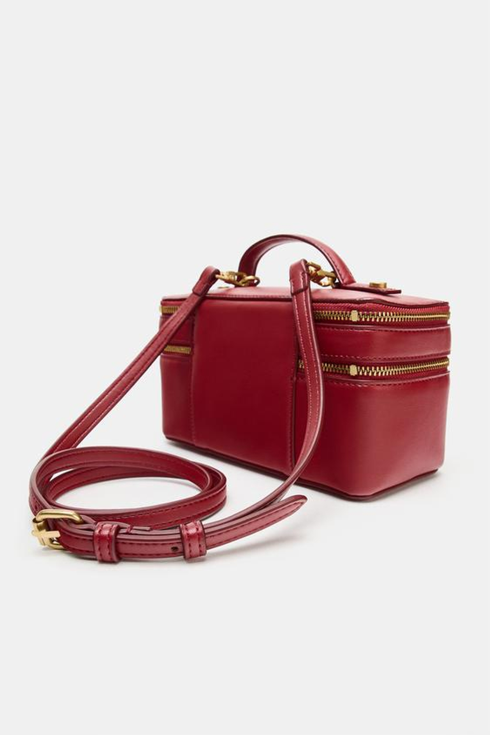 ZARA СУМКА-КЕЙС, КРАСНЫЙ