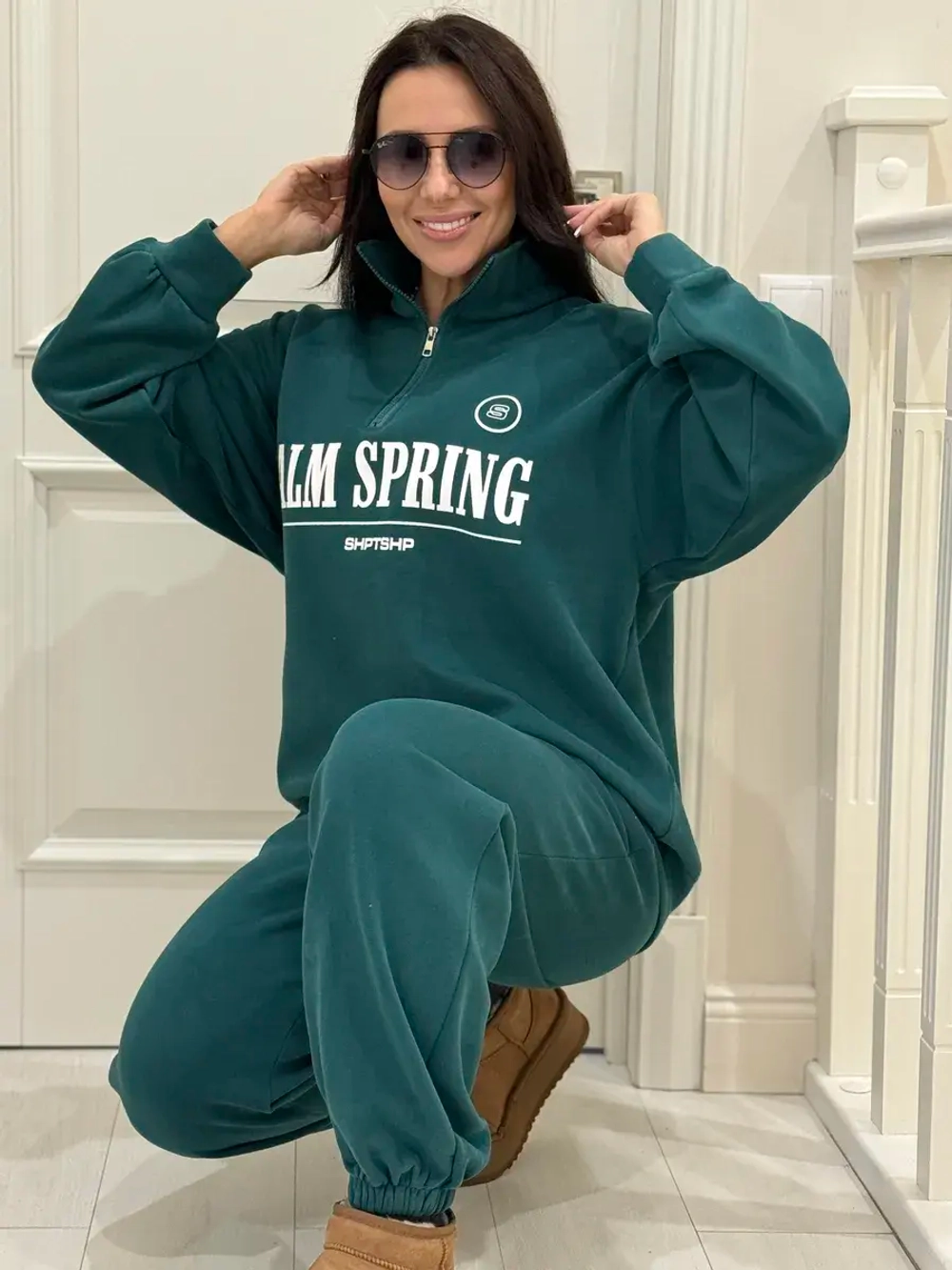 Теплый флисовый спортивный костюм с начесом Palm Spring