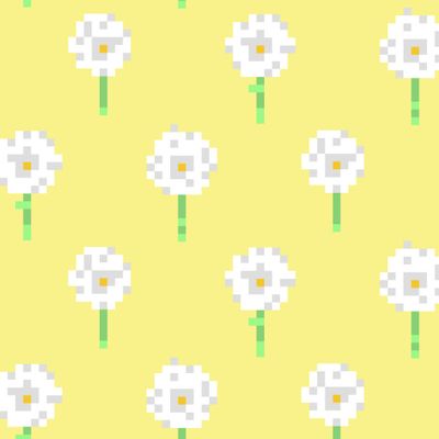 Пиксельные одуванчики