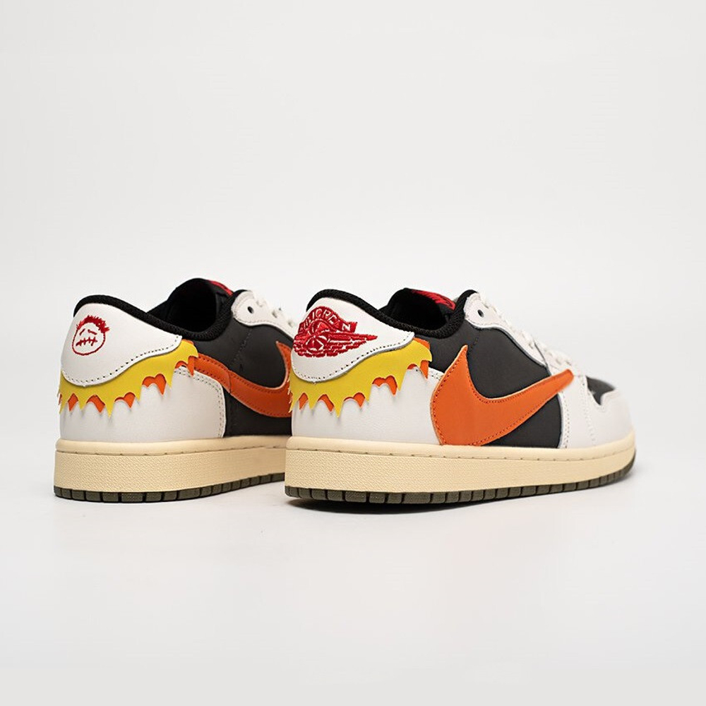 кроссовки Air Jordan 1 Low x Travis Scott White / Grey / Orange