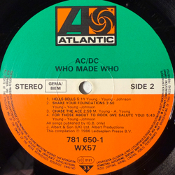 Виниловая пластинка AC/DC ‎– Who Made Who LP