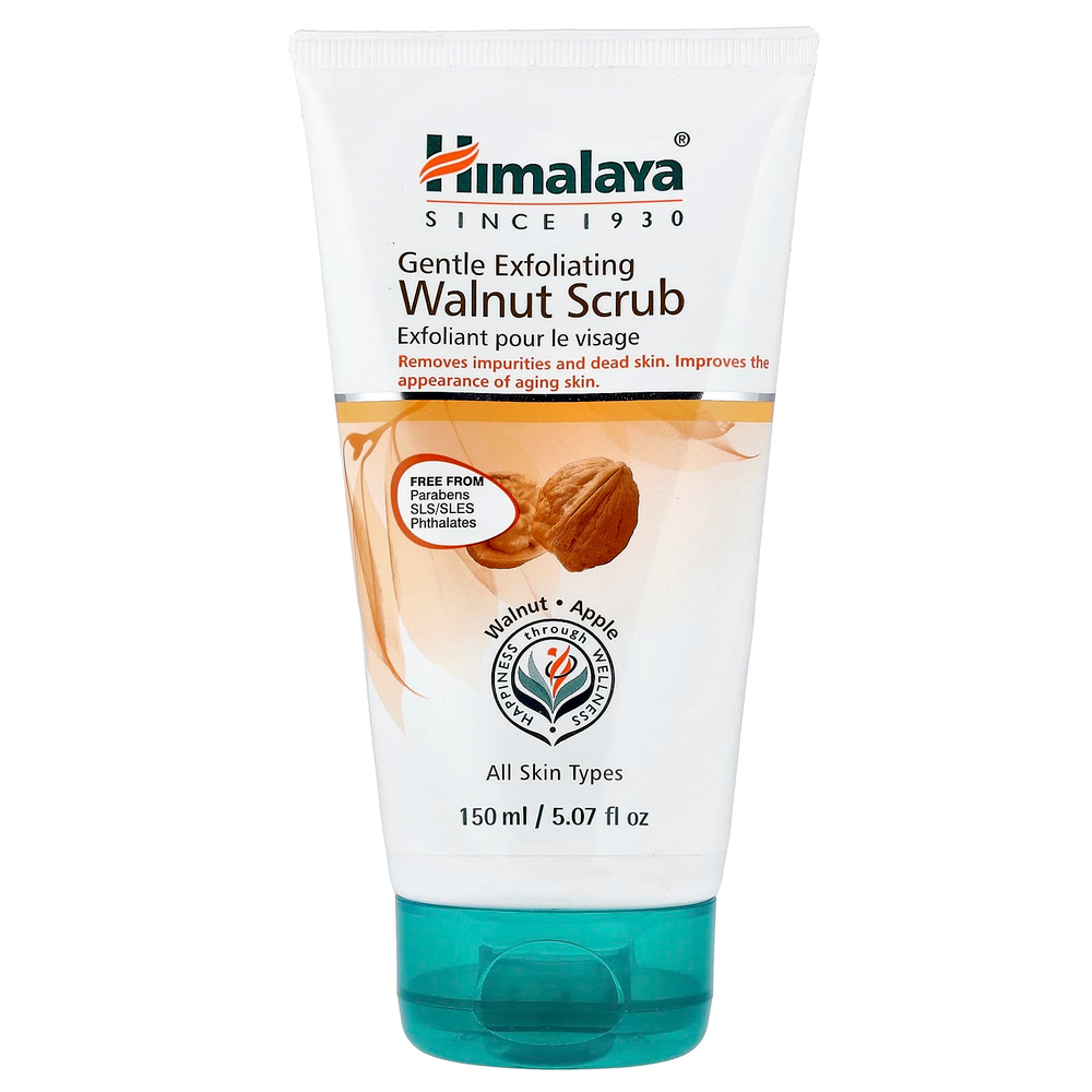 Himalaya, Нежный отшелушивающий скраб из грецкого ореха, для всех типов кожи, 150 мл (5,07 жидк. унц.)