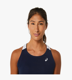 ASICS, COURT DRESS, MIDNIGHT/BRILLIANT WHITE, WOMEN, XS