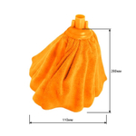 Запаска для швабры OfficeClean Professional "Юбка", 28х11 см, микрофибра, еврорезьба, оранжевая