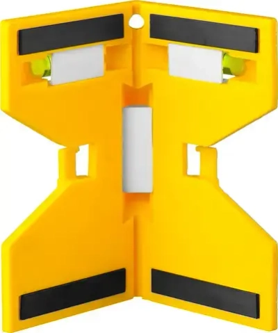 Stayer Уровень строительный угловой 12.5 см, глазков: 3