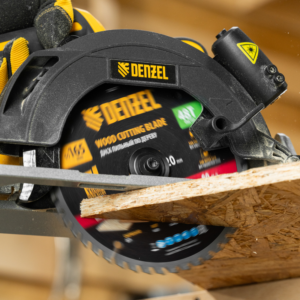 Пильный диск по дереву ф165 х 20 мм, 48 зубьев, тонкий Denzel