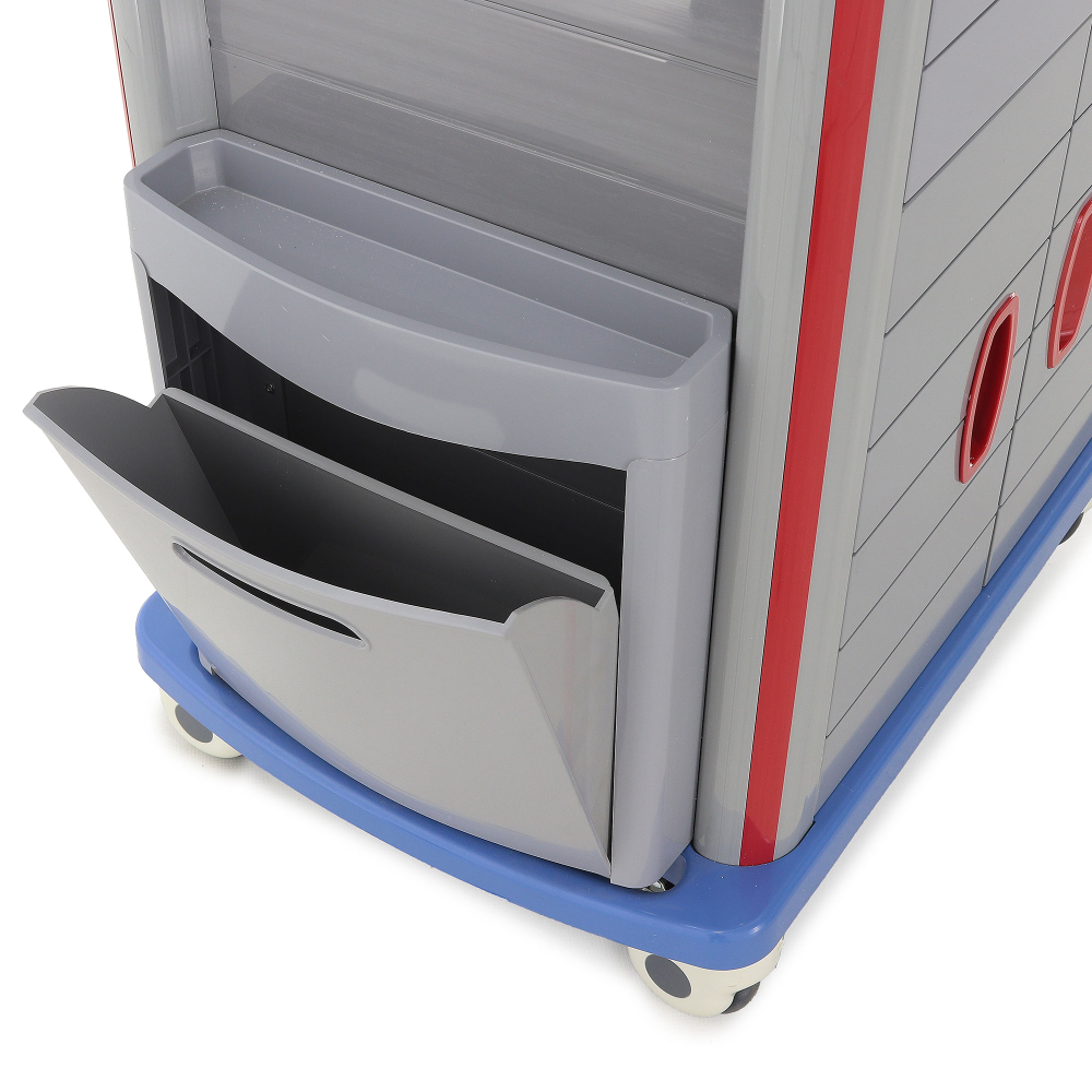 Тележка медицинская Med-Mos ЕТ850-02 ТМ-021АН-00 ля экстренной помощи и реанимации