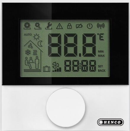 Цифровой комнатный термостат HENCO(ХЕНКО) с ЖК дисплеем с недельной программой