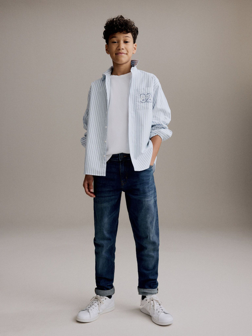 Рубашка для мальчика Next B99-508, Белый, Синий