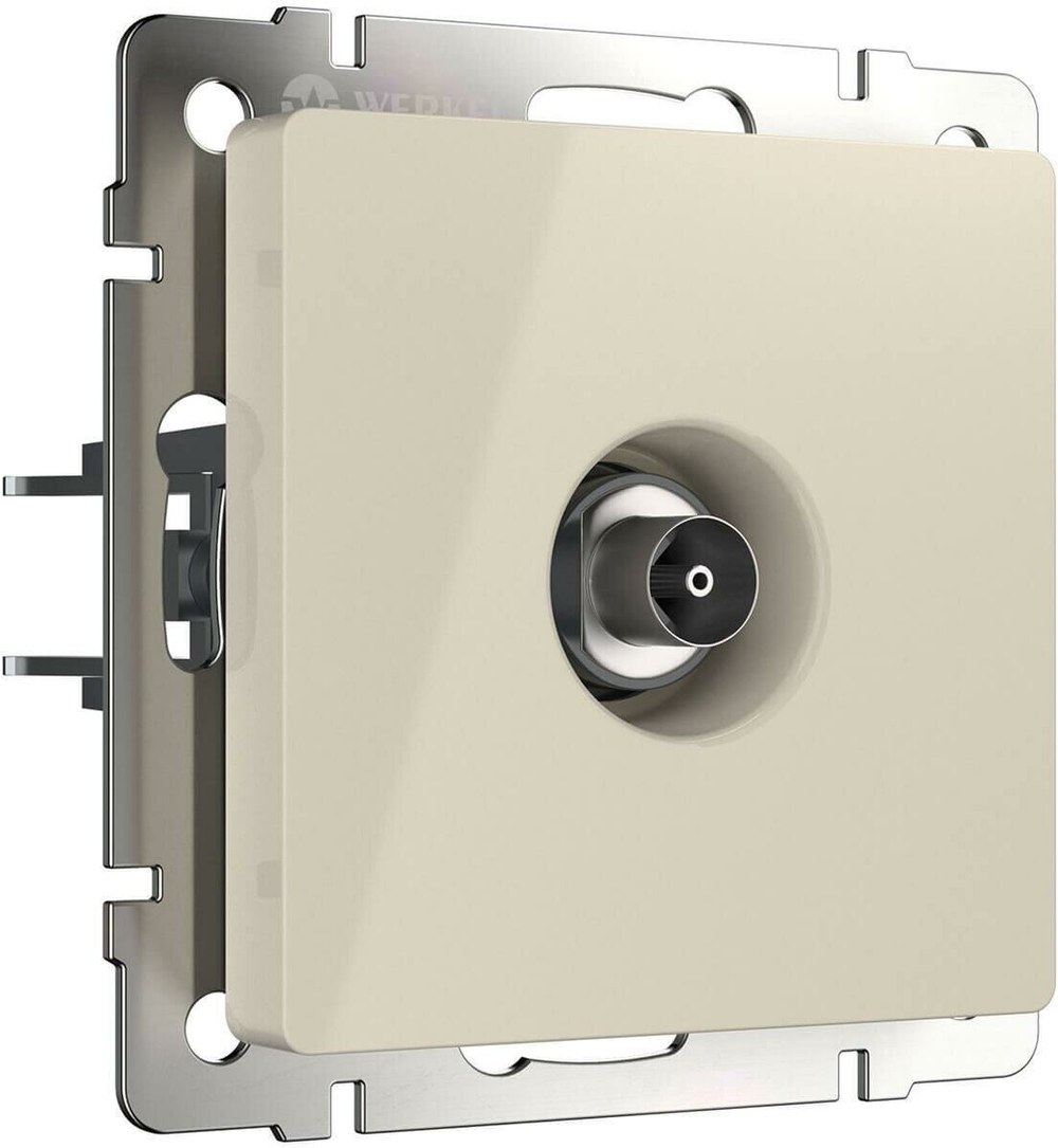 ТВ-розетка Werkel оконечная слоновая кость WL03-TV-ivory 4690389046285