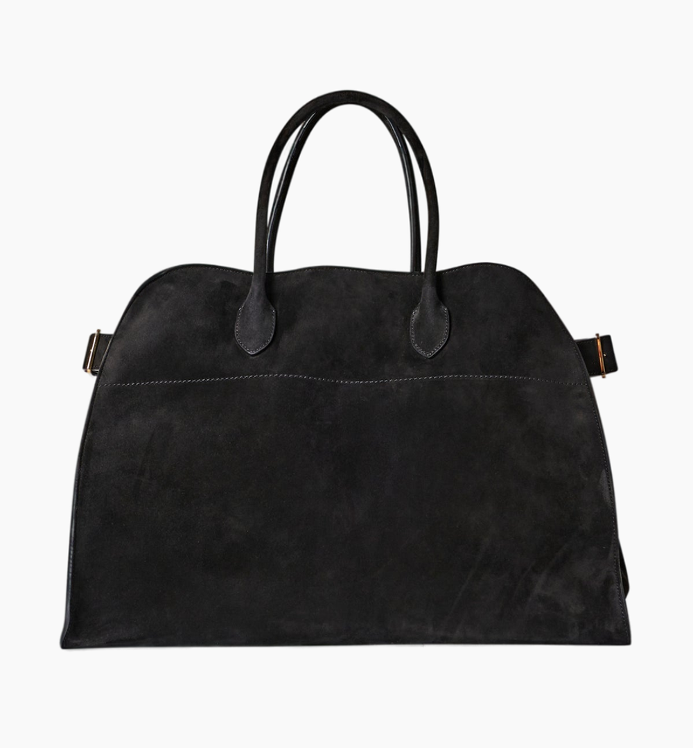 Сумка The Row Soft Margaux 17 Bag in Suede Black