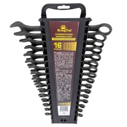 Набор ключей комбинированных 16пр. KINGTUL KT-5161MP Black