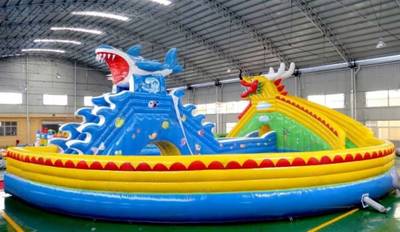 Аквапарк «Погоня на акулах», 22×22×8 м