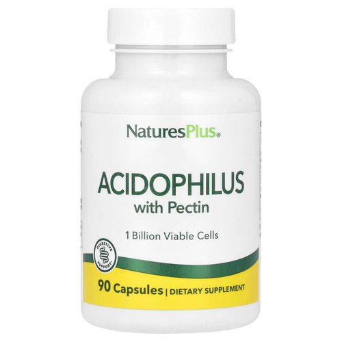 NaturesPlus, ацидофильные бактерии с пектином, 90 капсул