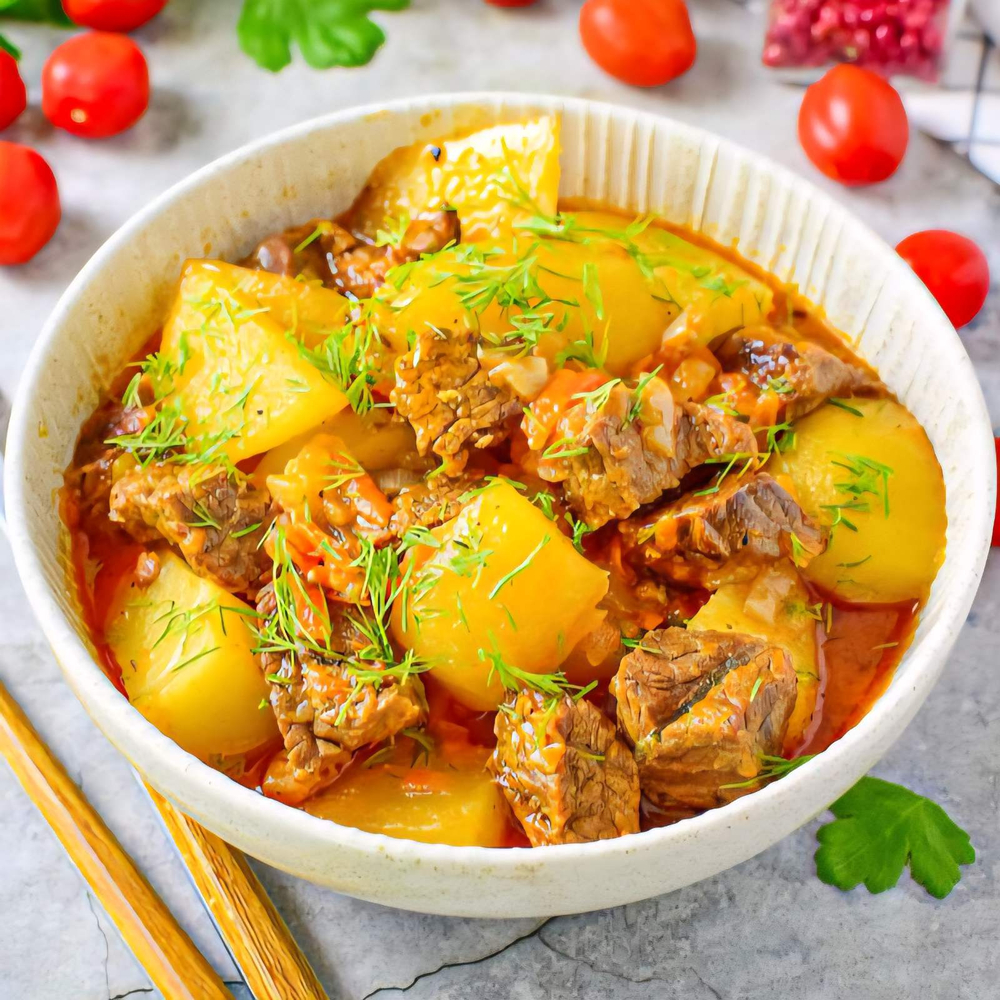 Жаркое с говядиной, полуфабрикат