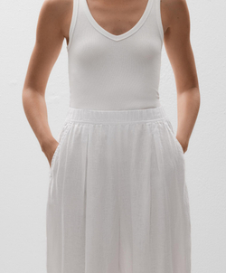 OYSHO Брюки-баллоны укороченные из 100% льна, белый