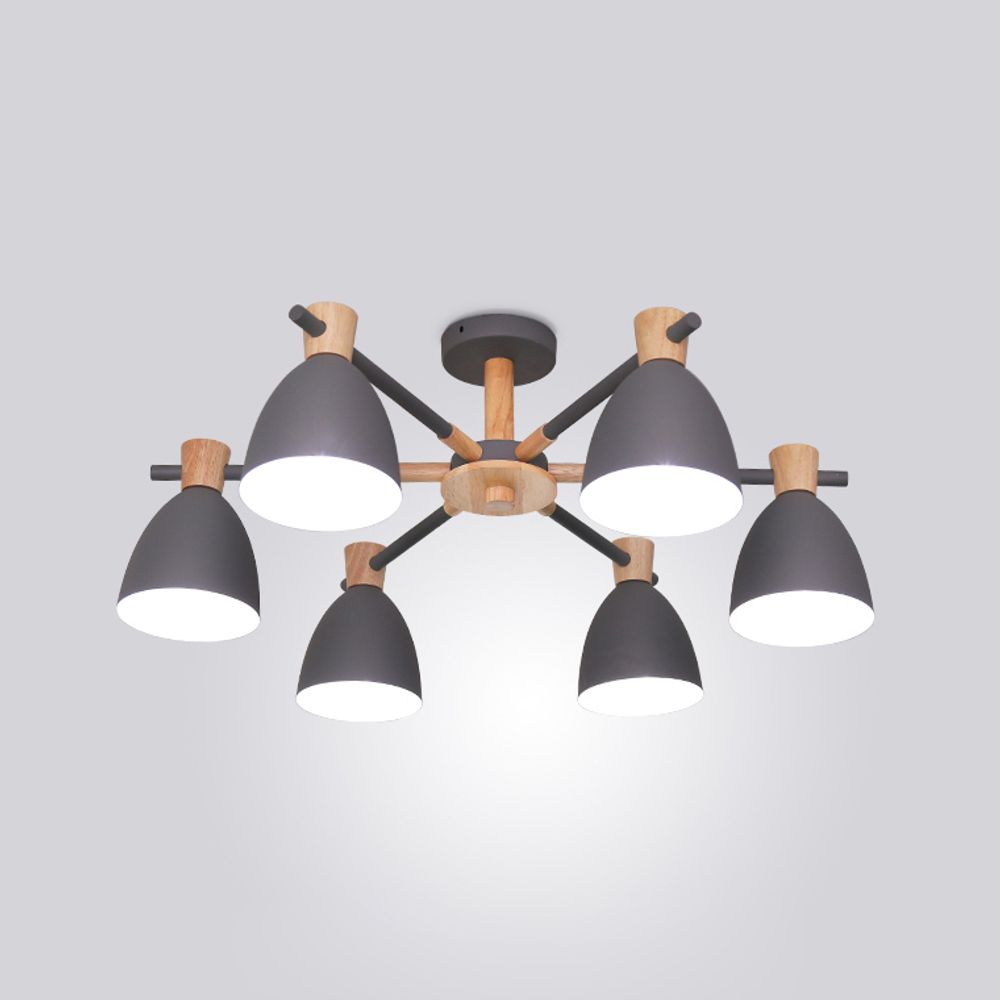 Потолочная Люстра Folke 6 Gray By Imperiumloft